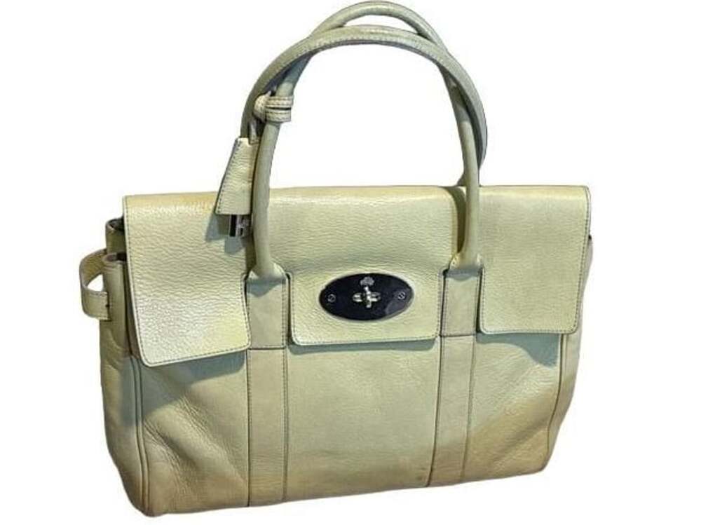 Mulberry Bayswater Heritage Handbag Pistachio Grain Leather